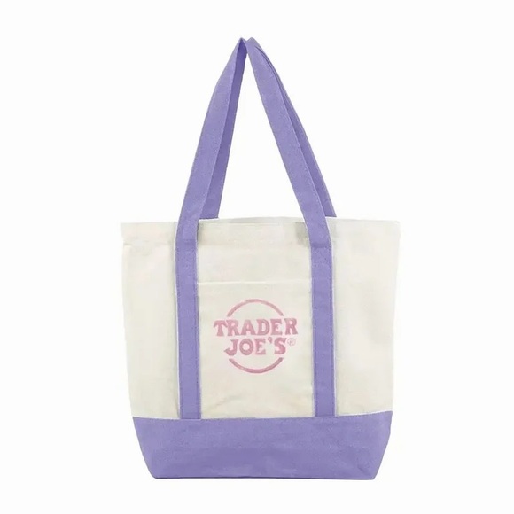 Trader Joe'S Handbags - Trader Joe's Mini Pastel Canvas Tote Bags